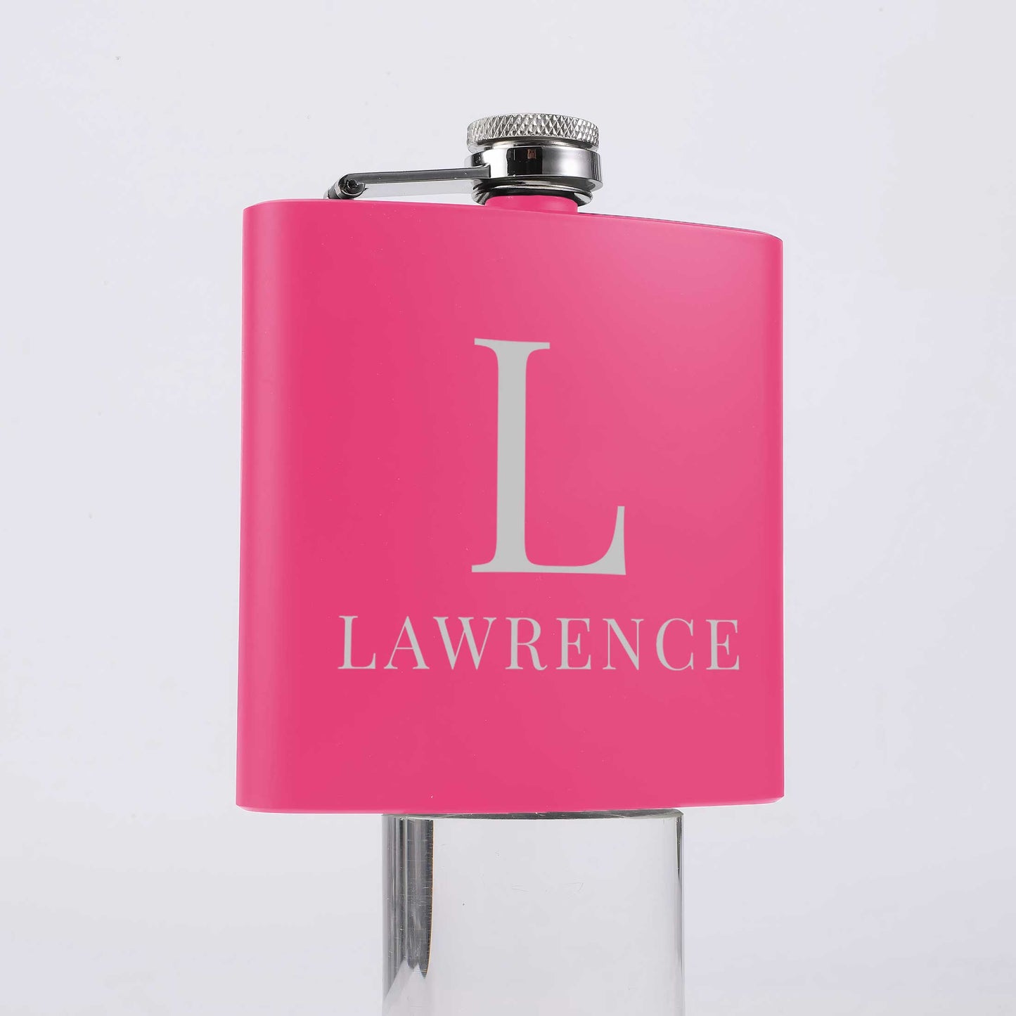 Personalised 6oz Initial And Name Steel Hip Flask