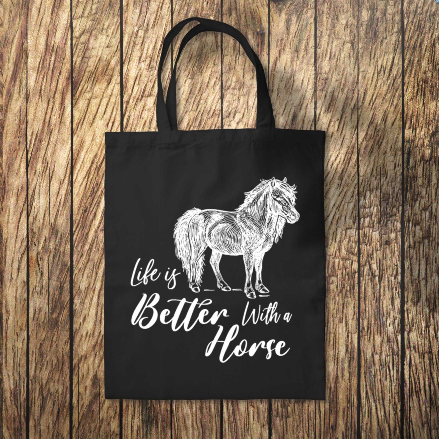 Our Life is Better With a Horse Tote Bag 10L Bag