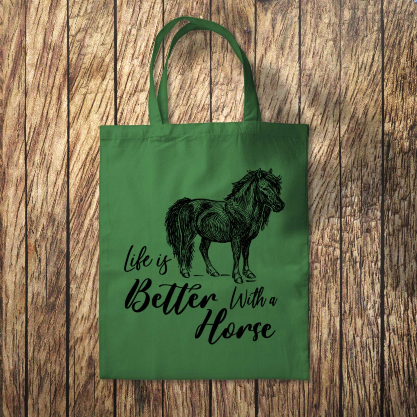 Our Life is Better With a Horse Tote Bag 10L Bag