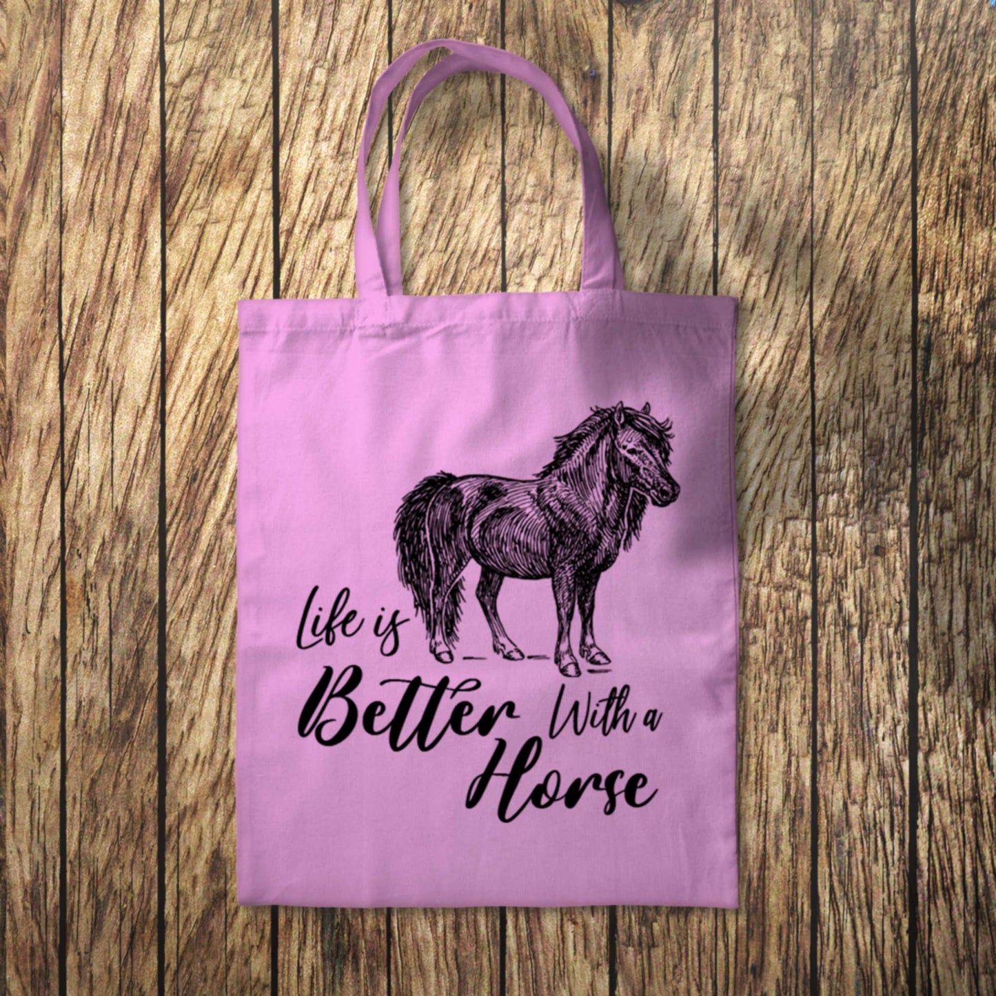 Our Life is Better With a Horse Tote Bag 10L Bag