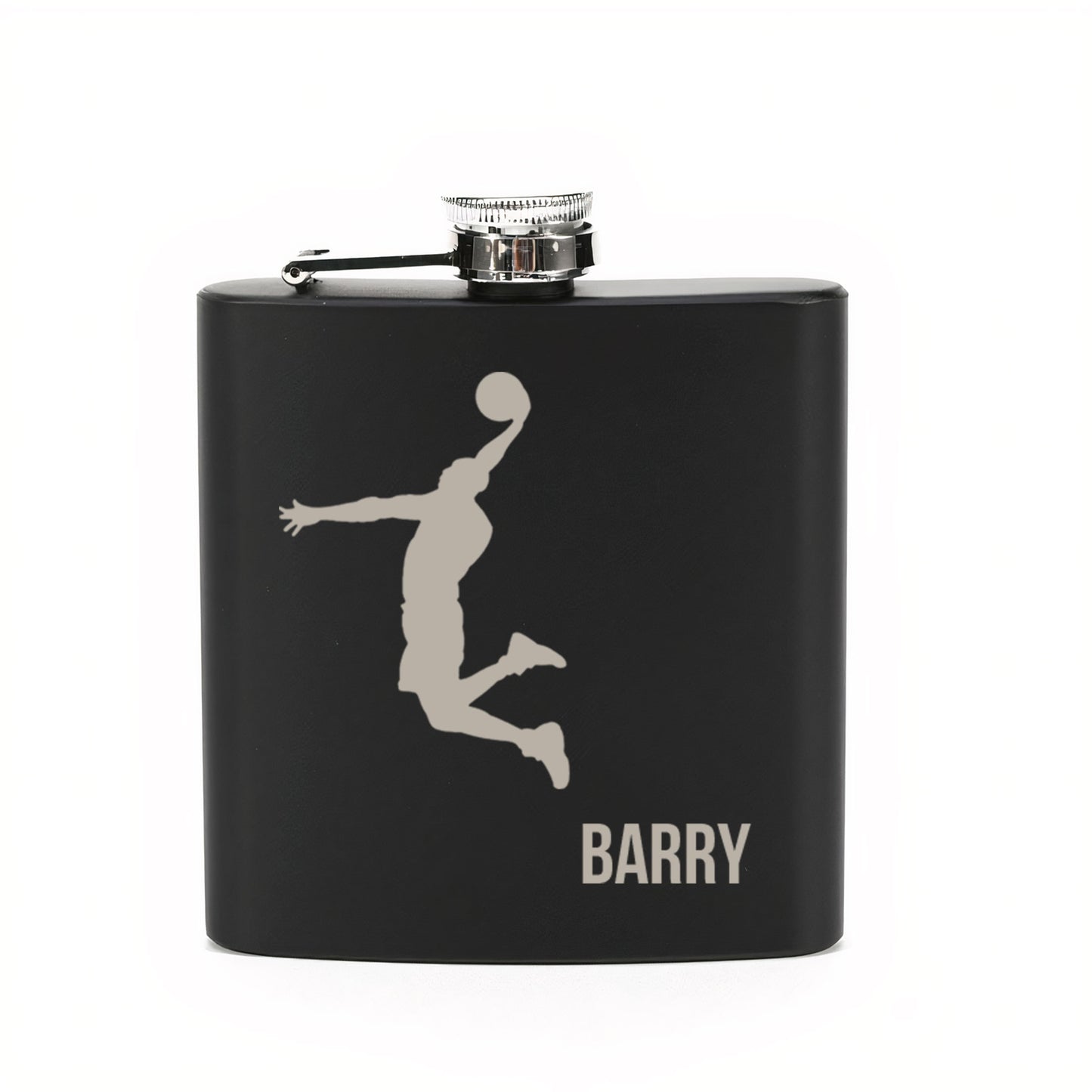 Personalised Slam Dunk Hip Flask 6oz