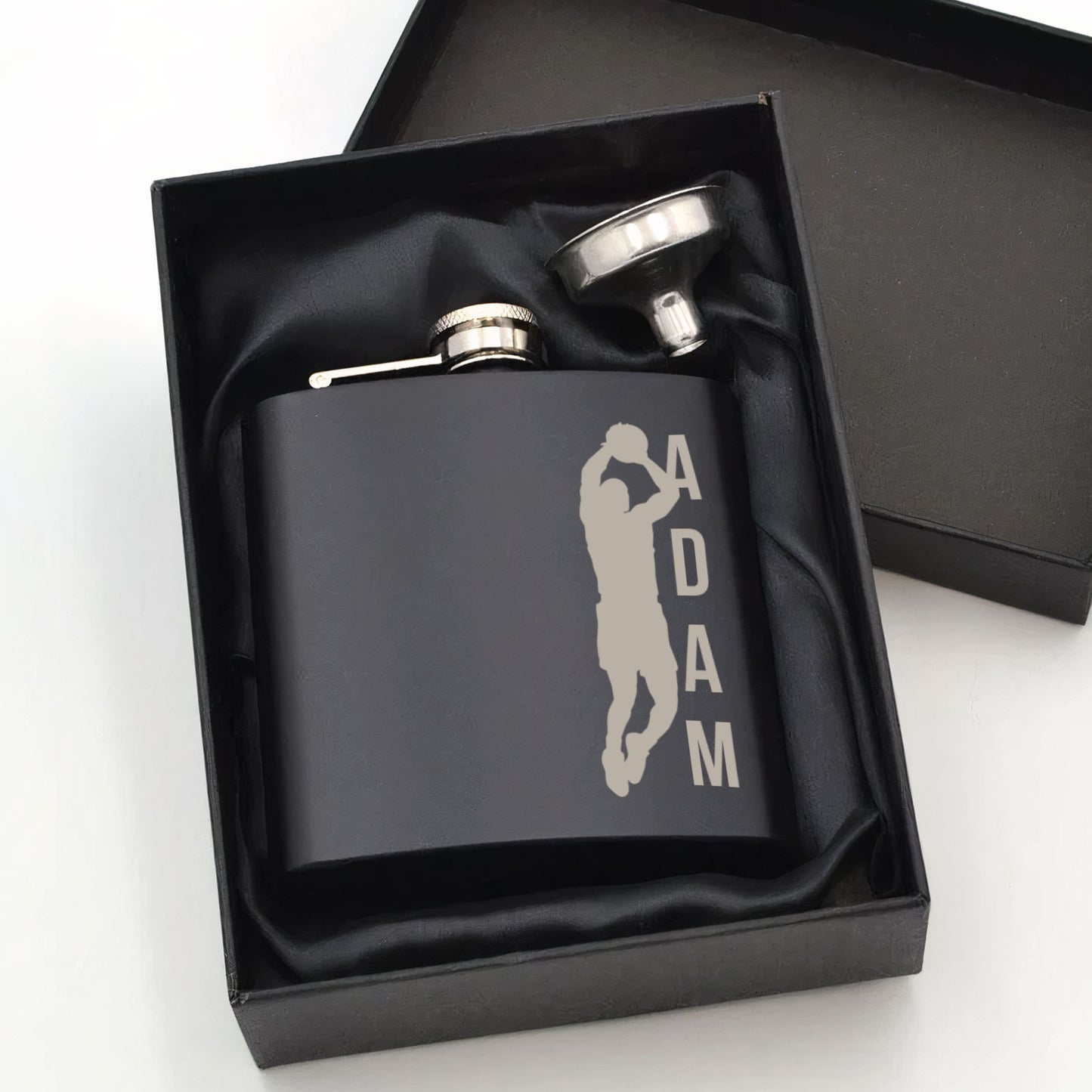 Personalised Basketball Hip Flask 6oz