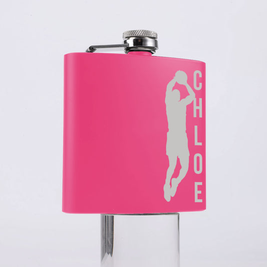 Personalised Basketball Hip Flask 6oz