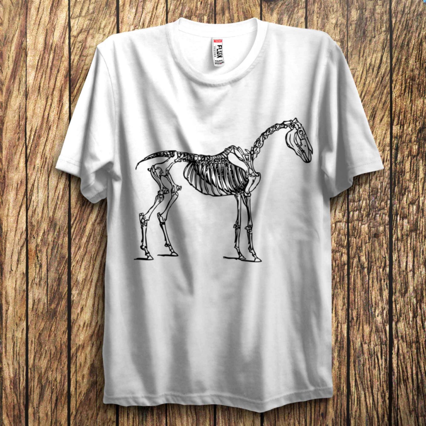 Skeleton Horse T Shirt