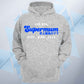 The Real Supermum Two Tone Blue Hoodie