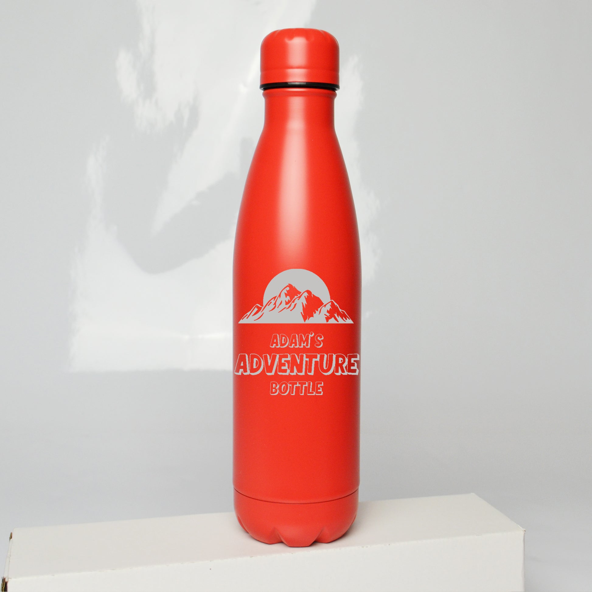 Personalised Camping Adventure Thermos Water Bottle 500ml - FLUX DESIGNS