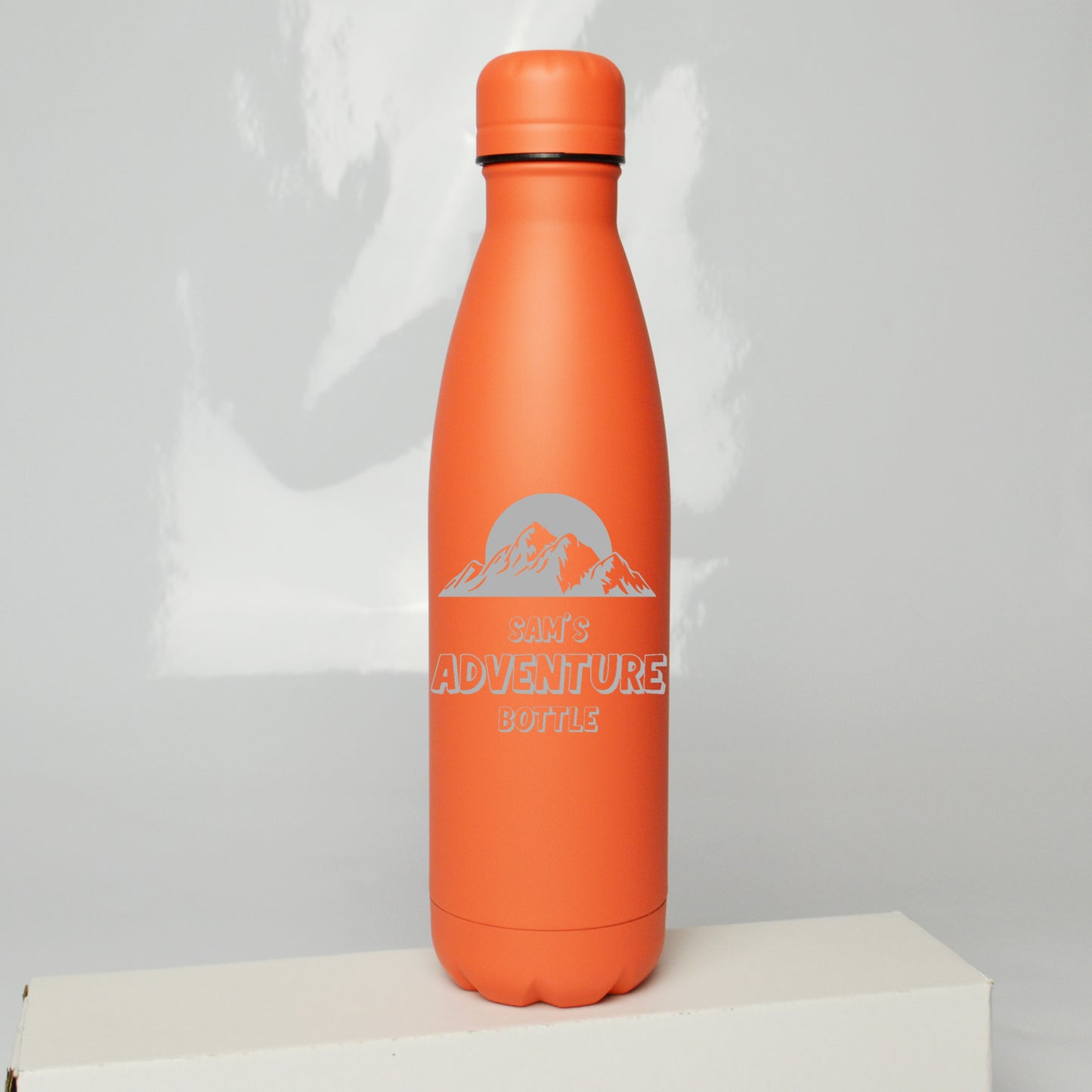 Personalised Camping Adventure Thermos Water Bottle 500ml - FLUX DESIGNS