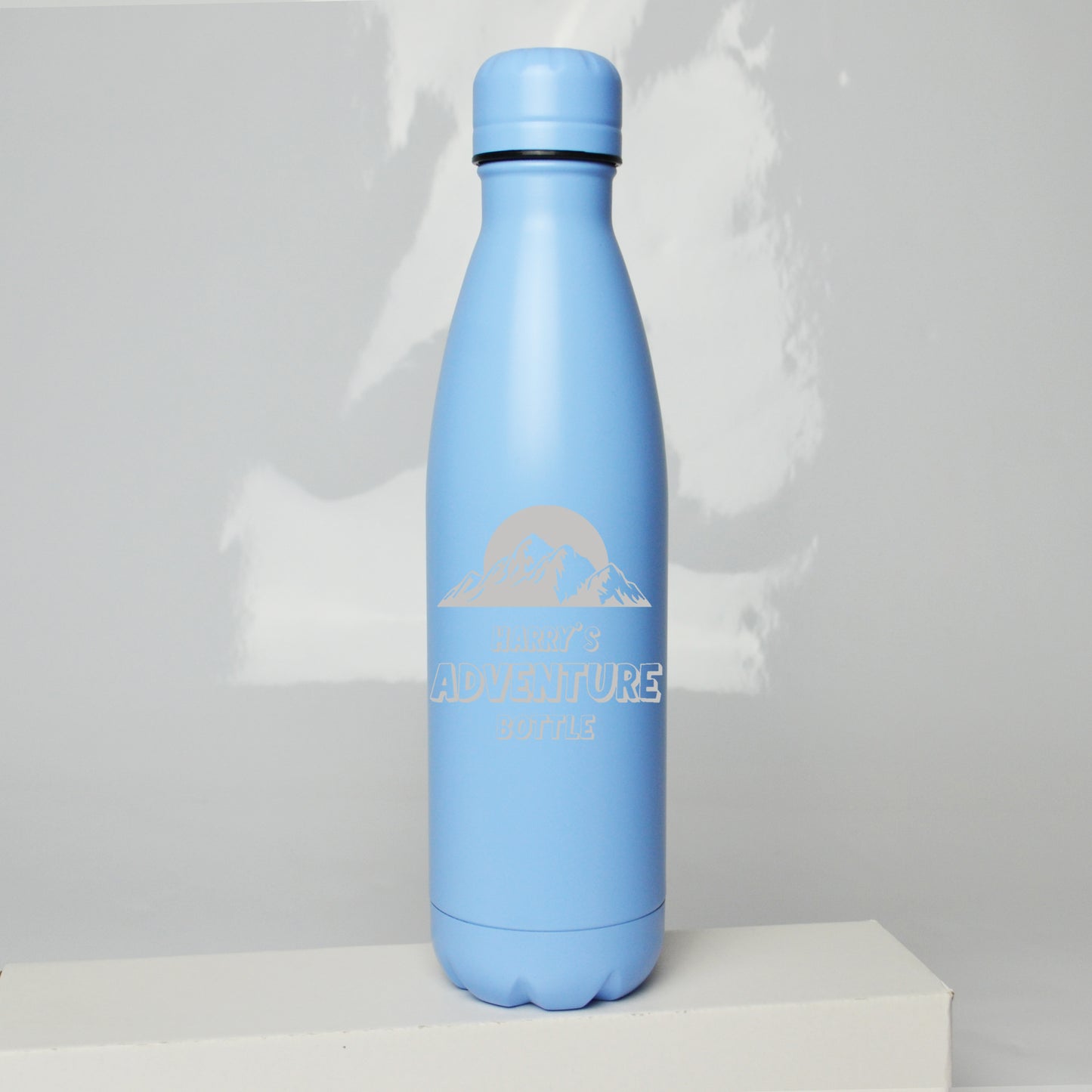 Personalised Camping Adventure Thermos Water Bottle 500ml - FLUX DESIGNS