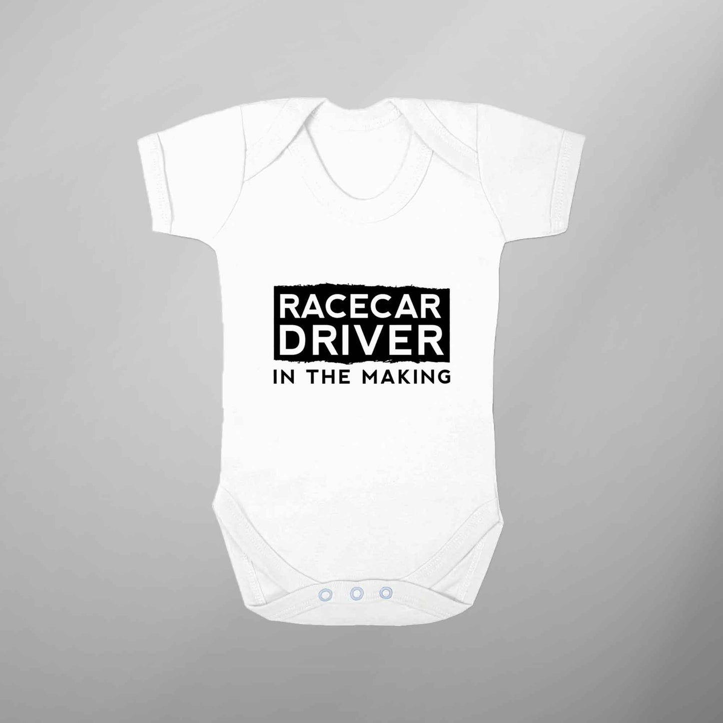 Baby Vest Race Car Driver In The Making Short Sleeve Onesie - FLUX DESIGNS